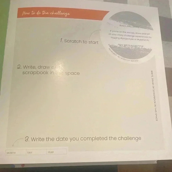 Scratch off challenge family fun night book - Picture 4 of 5